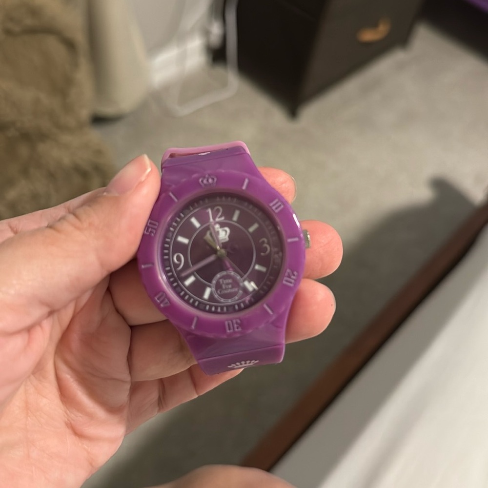 Juicy couture watch purple rubber material